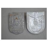 1936 German Commemorative Aluminum Tinnies (2)
