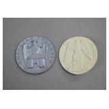 Nazi Germany Event Badges, 1939 Bergheim and Wies