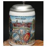 Fritzmann German Regimental Replica Lidded Stein