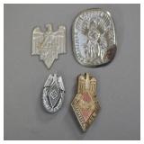 930s German Youth and Sports Event Badges (4)