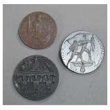 Third Reich Party Rally Badges, 19341938, 3-Pc.