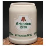 Schwaben Bräu Stoneware Beer Stein 0.5L Germany