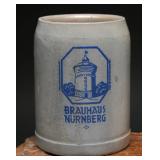 Stoneware Beer Stein Brauhaus Nürnberg 0.5L