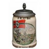 I.R. 42 Hof Reservist Beer Stein