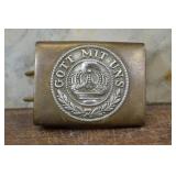 WWI Prussian Enlisted Gott Mit Uns Belt Buckle