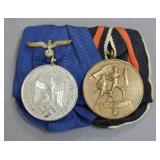 Third Reich Sudetenland and Luftwaffe Medal Bar
