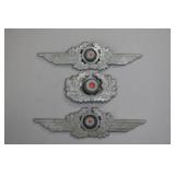 WWII German Luftwaffe and Army Visor Cap Insignia