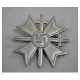 German WWII War Merit Cross with Swords Badge