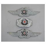 WWII German Luftwaffe and Army Visor Cap Insignia