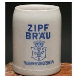 Zipf Bräu Tauberbischofsheim Beer Stein .5L