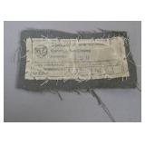 RZM Tornister Identification Tag on Canvas