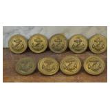 WWII German Kriegsmarine Uniform Buttons (9)
