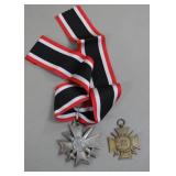 War Merit Cross and WWI Honor Cross Pairing