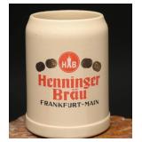 Henninger Bräu Frankfurt Stoneware Beer Stein