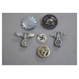 Third Reich Era Small Insignia Badge Group (6)