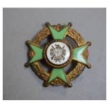 1929 German Schützenkönig enameled shooting award