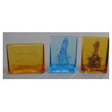 German Intaglio Glass Souvenirs Plaques (3)