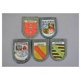 German WHW Woven Regional Shield Badges (5)
