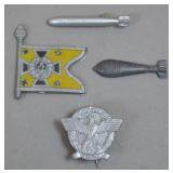 Third Reich Era Pins and Miniature Models (4)
