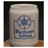 Würzburger Hofbräu Stoneware Beer Stein 0.5L