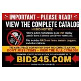 Auction Catalog Access Notice Display