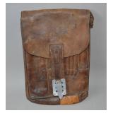 German WWII Leather Map Case Marked J.A.R.58