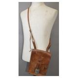 German WWII Leather Map Case Marked Stb/Bt 24