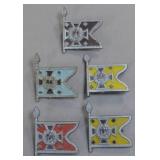 German WWII Regimental Flag Badges (5)