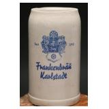 Frankenbräu Karlstadt Stoneware Beer Stein 1L
