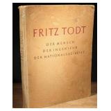 1943 Fritz Todt Biography by Eduard Schonleben