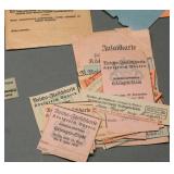 WWI and Weimar Bavarian Ration Stamps Erlangen