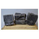 WWII German Single-Cell Leather K98 Ammo Pouches