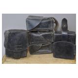 WWII German Single-Cell Leather K98 Ammo Pouches