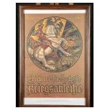 Framed Austrian WWI War Loan Poster Reproduction