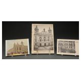 German WWII Postal Museum Booklet & 2 Postcards,