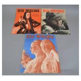1944 Issues of German Magazine Die Woche, (3)