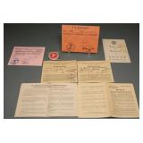 WWII Nazi Party Member Documents & Stamps, 8