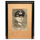 Framed WWII German Heer NCO Studio Portrait