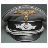 Post-War Bundeswehr Cap with Added WWII Insignia