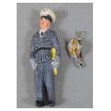 1940s German Luftwaffe Officer Celluloid Brooch