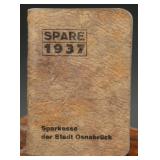 1937 Sparkasse Osnabrück Pocket Calendar