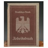WWII German Berlin Arbeitsbuch Document