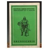 1936 DLRG Grundschein Booklet With Photograph