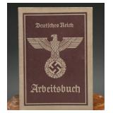WWII German Mainz Arbeitsbuch Document