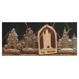 WWII German WHW City Gate Ornaments & Tag (4)