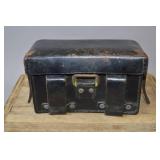 WWII German Black Leather Optical Field Case