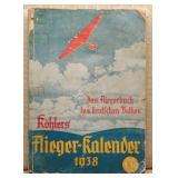 Kohlers Flieger-Kalender 1938 Aviation Annual