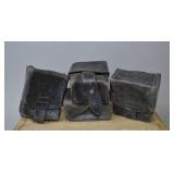 WWII German Single-Cell Leather K98 Ammo Pouches
