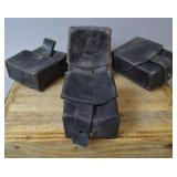 WWII German Single-Cell Leather K98 Ammo Pouches