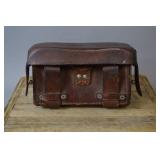 WWII German Leather Medical Belt Pouch Dated 1939